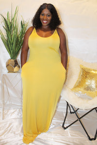 "Day Party" Yellow Maxi Dress